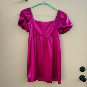 Elegant Pink Mini Dress